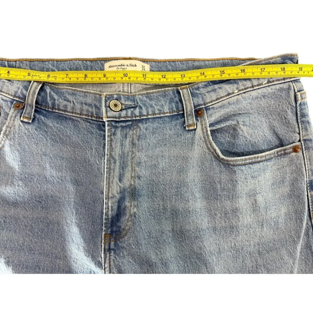 Abercrombie & Fitch The Baggy Low Rise Jeans Women’s Size 32/14R Y2K Medium Wash